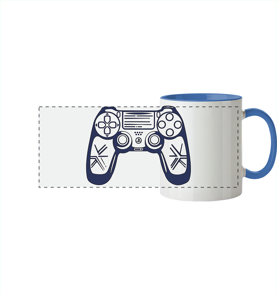 The Blueprint Controller – Two-Tone Setup Mug - Panorama Tasse zweifarbig