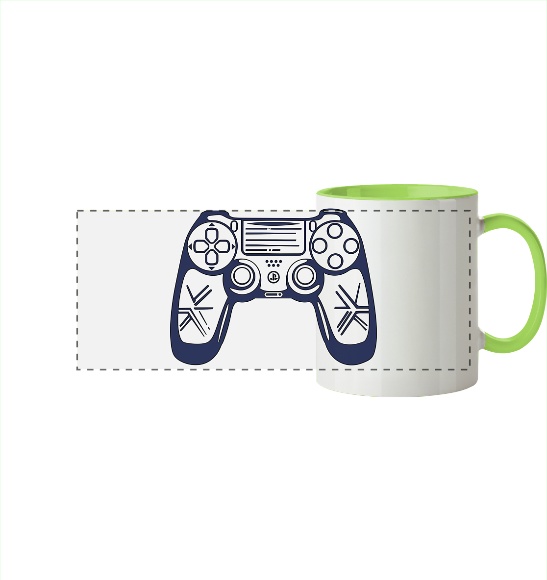 The Blueprint Controller – Two-Tone Setup Mug - Panorama Tasse zweifarbig