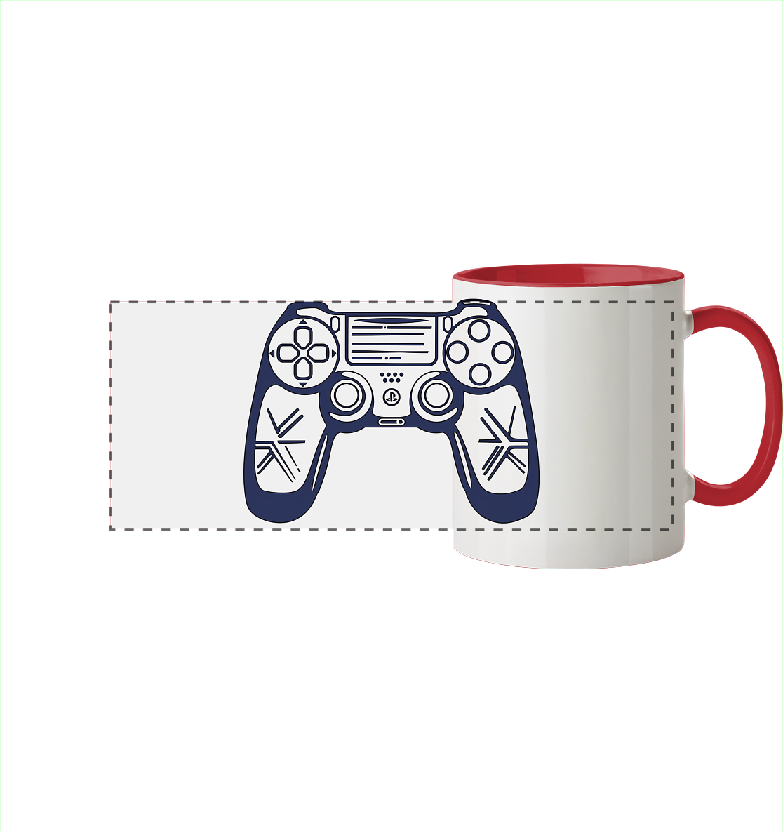 The Blueprint Controller – Two-Tone Setup Mug - Panorama Tasse zweifarbig