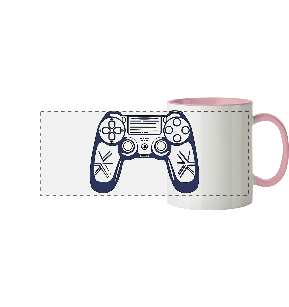 The Blueprint Controller – Two-Tone Setup Mug - Panorama Tasse zweifarbig