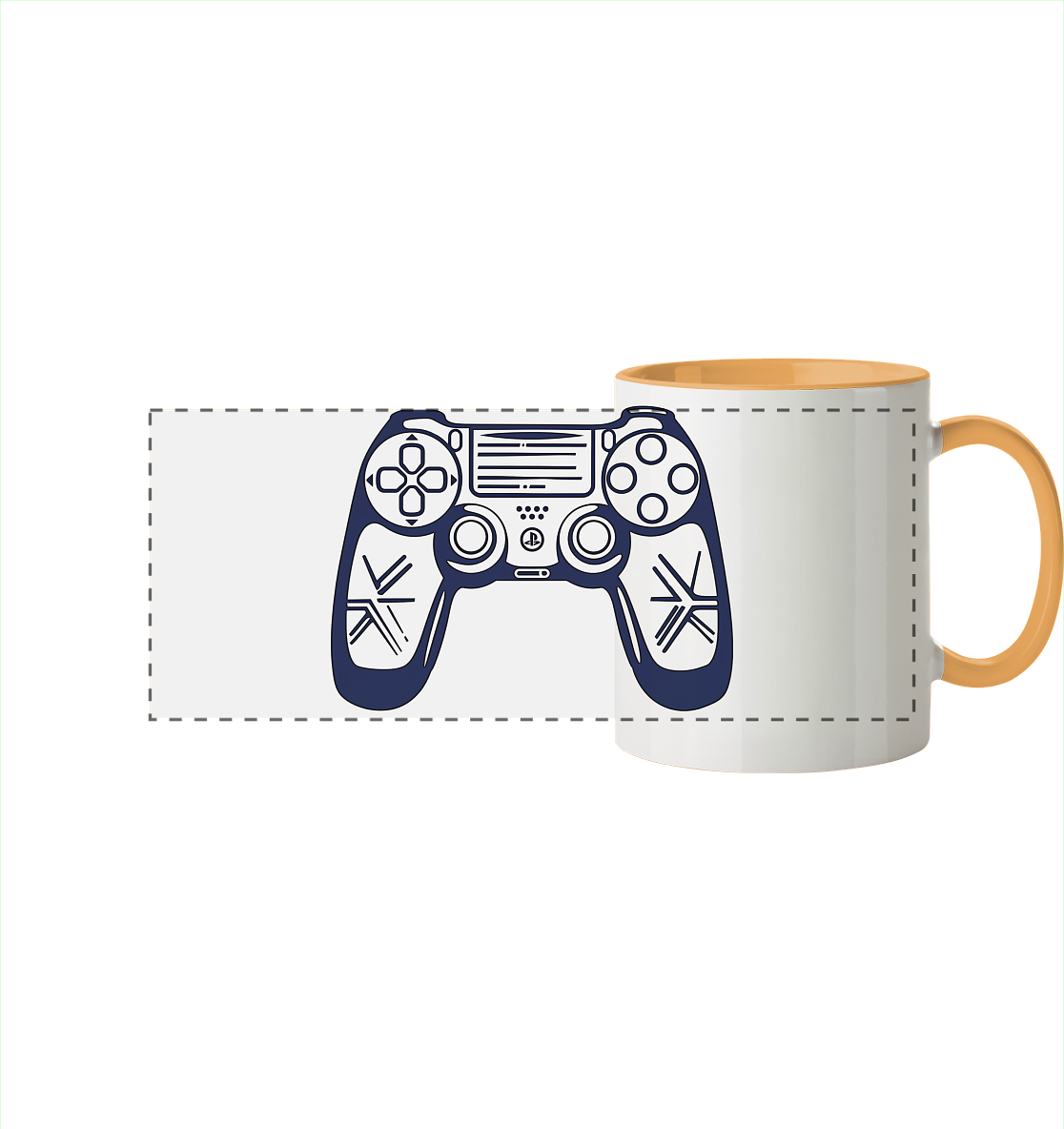 The Blueprint Controller – Two-Tone Setup Mug - Panorama Tasse zweifarbig