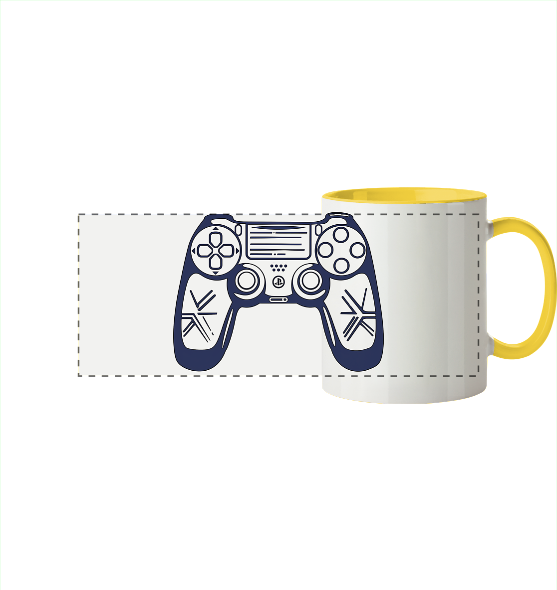 The Blueprint Controller – Two-Tone Setup Mug - Panorama Tasse zweifarbig